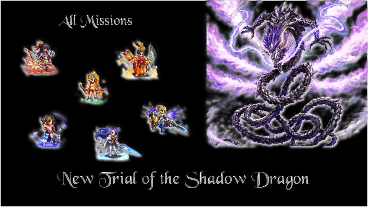 [FFBE] New Trial of the Shadow Dragon - All Missions - YouTube