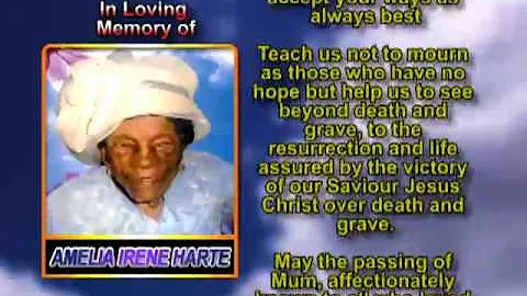 Amelia Irene Harte memorial