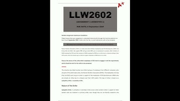 LLW2602 Assignment 2 Detailed Answers Semester 2 Due 6 September 2024