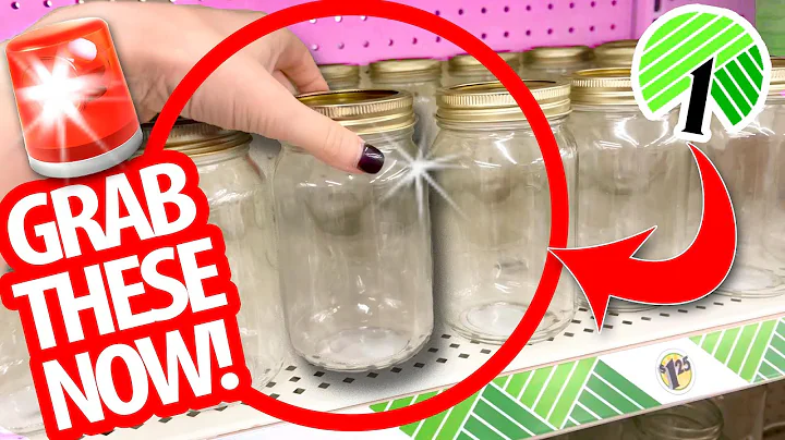 ✨GRAB $1 MASON JARS from Dollar Tree for these GENIUS *BRAND NEW* HACKS & DIYs!