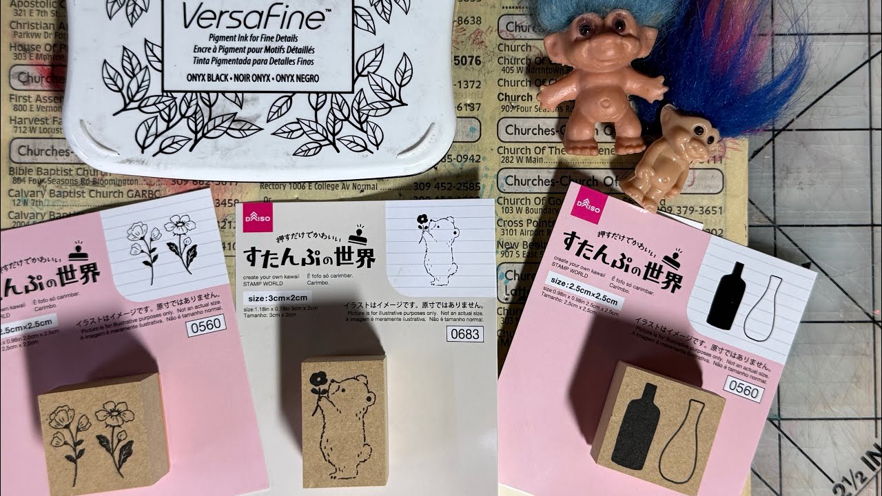 DAISO Rubber Stamp Review | #stampwithus - YouTube