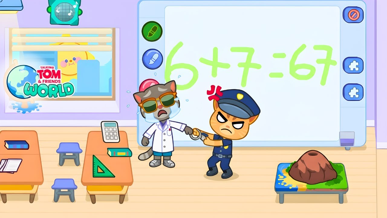 Police Ginger Arrests Tom Over “67” | Talking Tom & Friends World Gameplay 2026