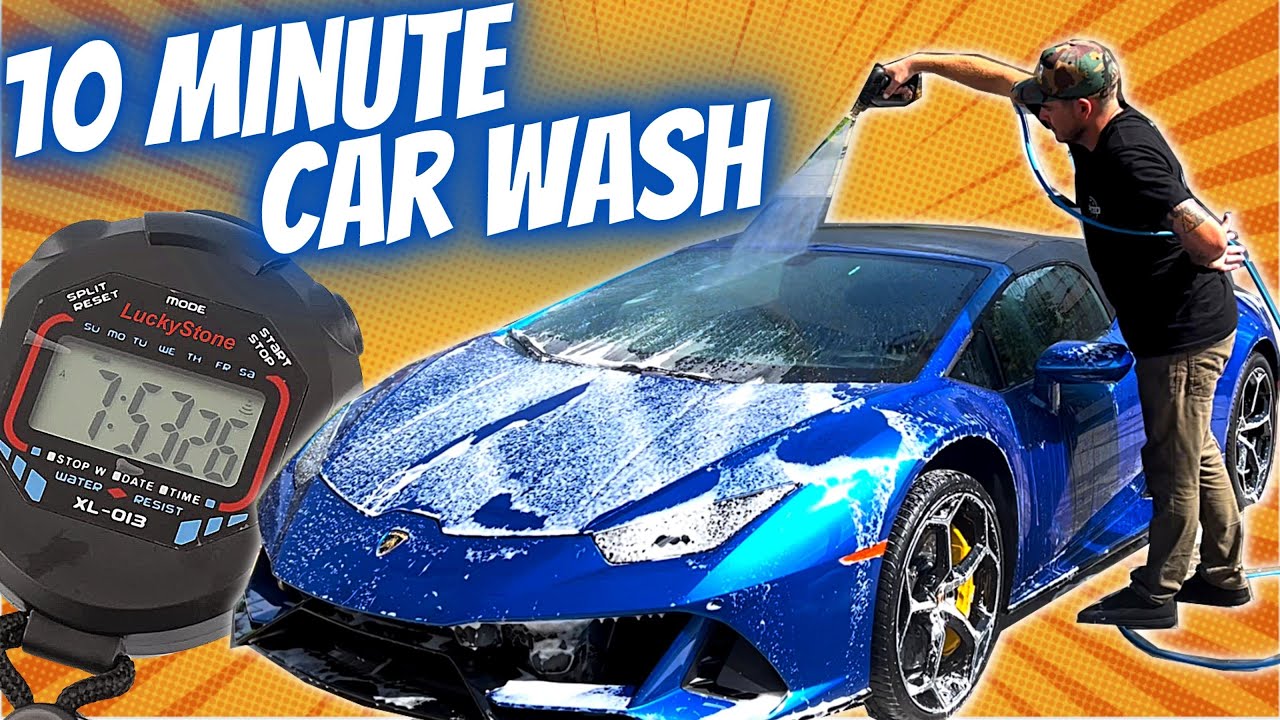 HOW TO WASH A CAR FASTER  Car Wash in 10 minutes or less