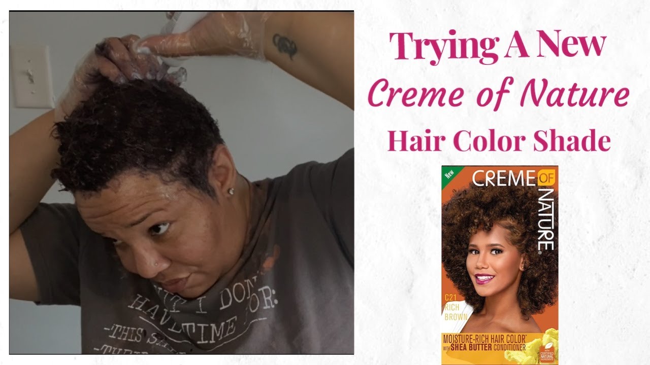 I Tried A New Hair Shade from Creme of Nature: Rich Brown - YouTube