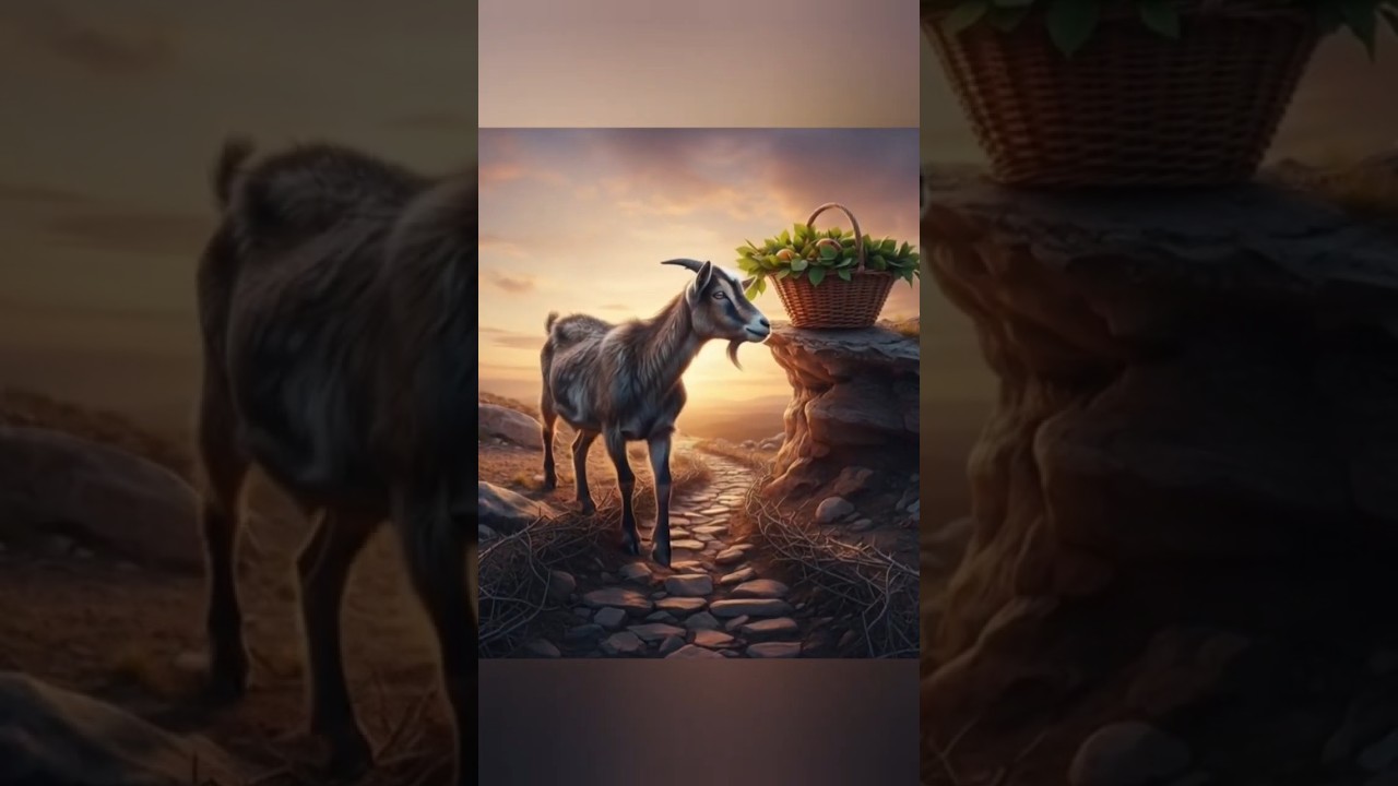 The story of the goat and its laziness 