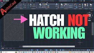 autocad hatch is not working | hatch in autocad not showing visible