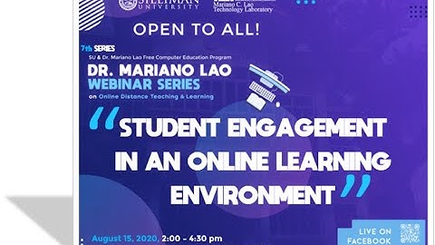Student Engagement in an Online Learning Environment