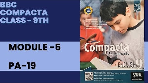 BBC Class 9 Module -5|PA-19 Modals|Solved and Explained