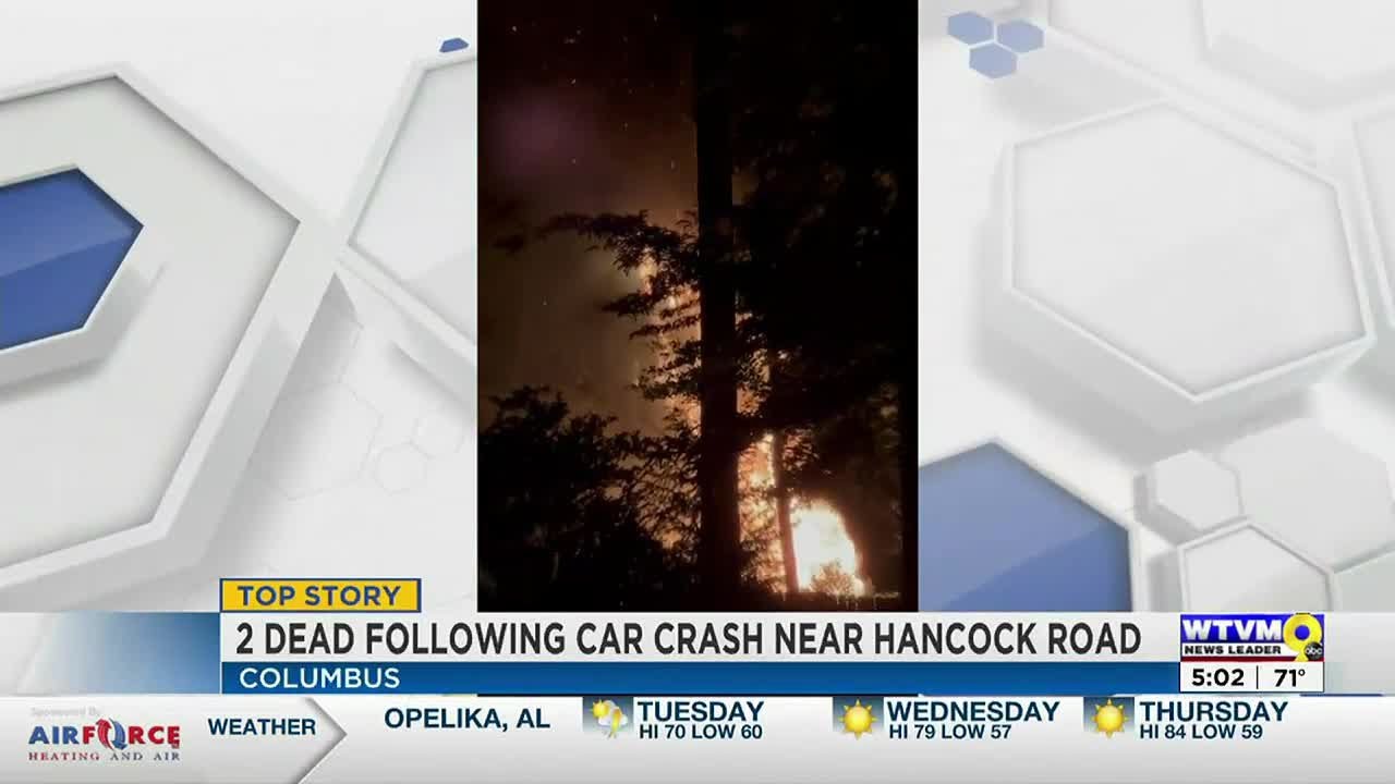 Two dead following car crash near Hancock Road in Columbus - YouTube