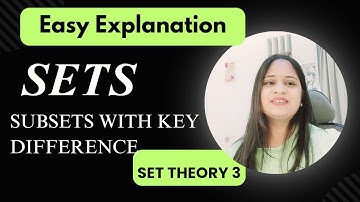 Sets | Part 3 | Subsets | With Example