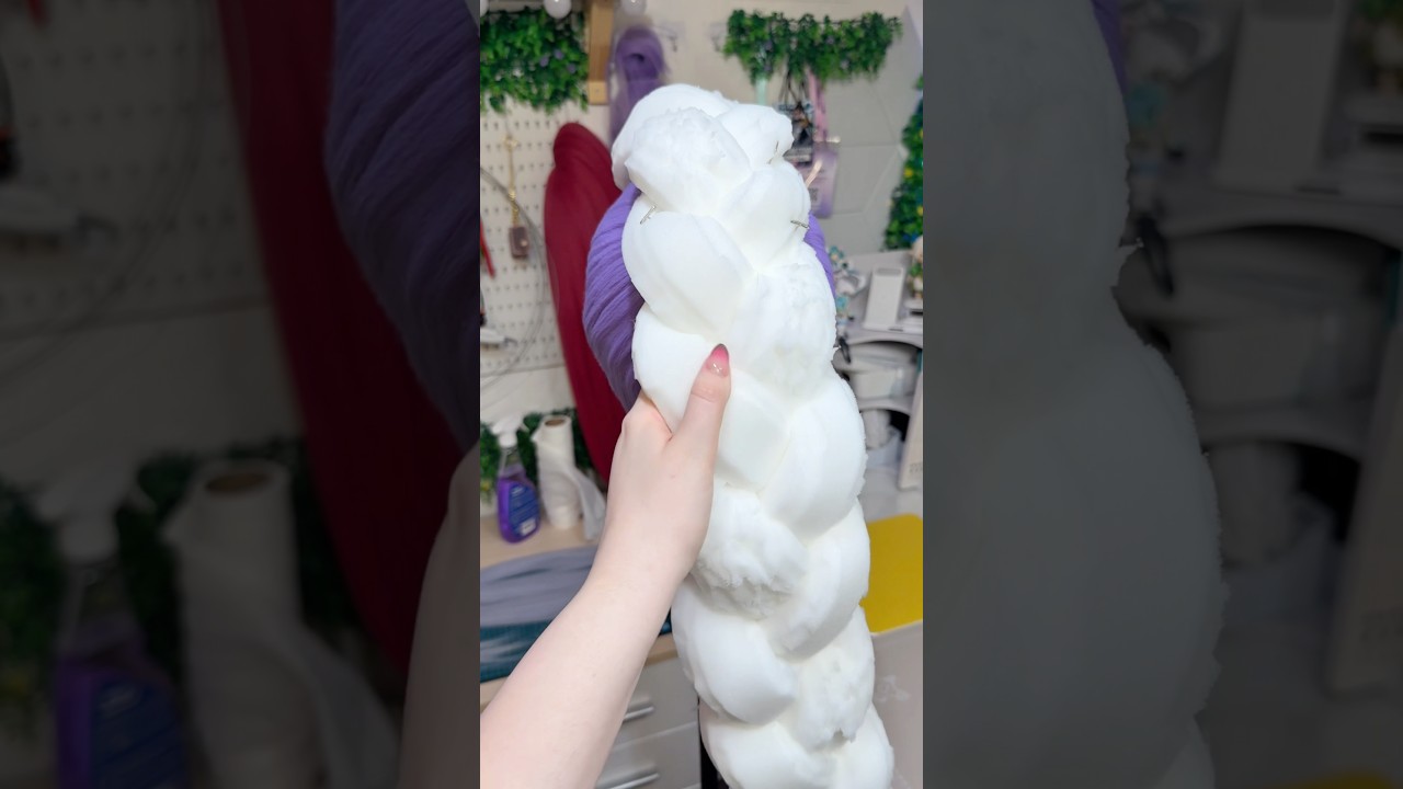 Каркасная коса для косплея Руми #kpopdemonhunter #cosplay