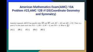 2022 AMC 10A Problem #23,AMC 12A #20,Coordbashing and Symmetry