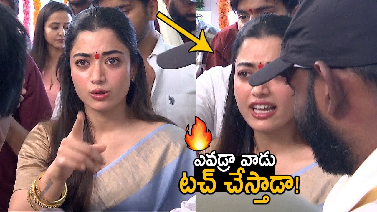 Somebody Misbehaved With Rashmika Mandana @ Mysaa Movie Opening | Rashmika Shows Anger On His Fans