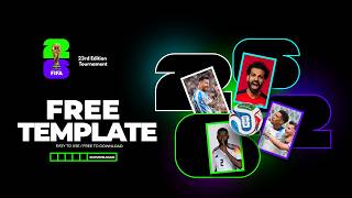 FREE DESIGN TEMPLATE Coming Soon: Affinity By Canva & Photoshop ( FIFA 26 WORLD CUP)