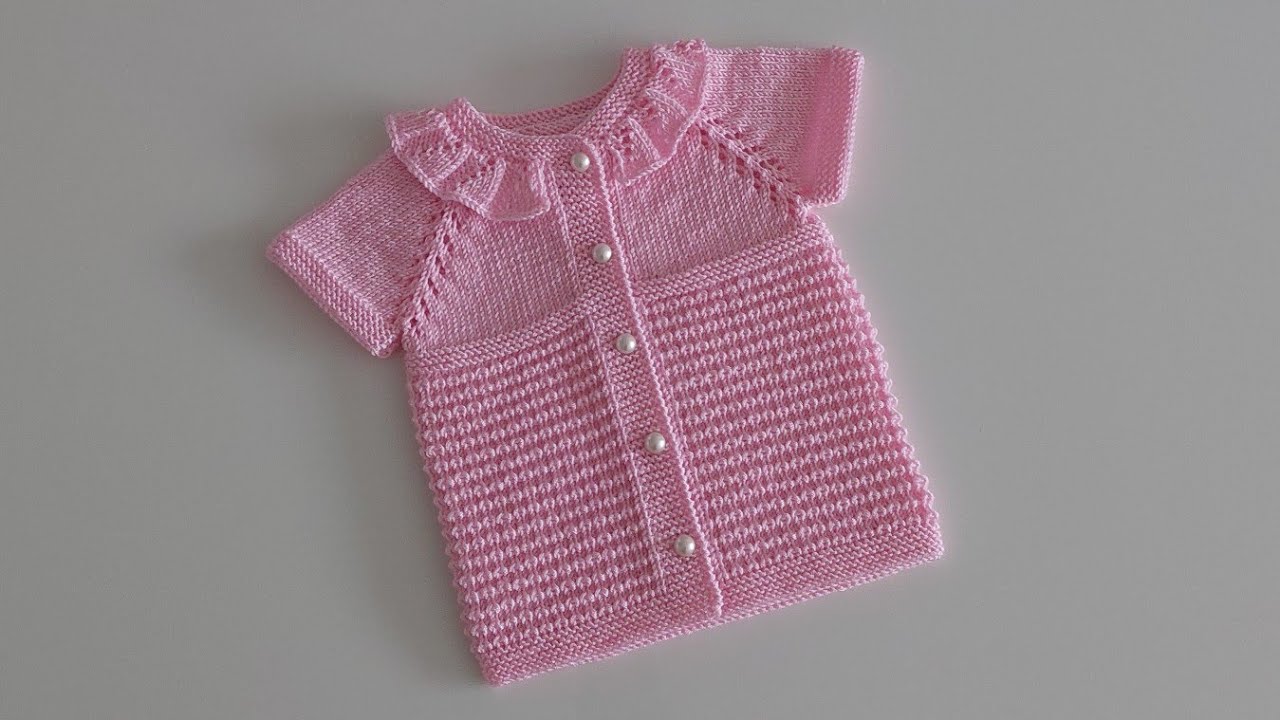 0-8 Ay Fare Dişi Model Yelek Yapımı