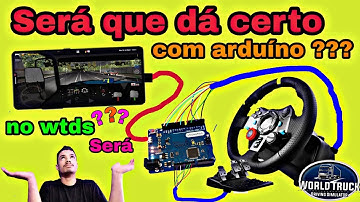 volante caseiro pra celular usando placa arduíno pra jogar wtds , Europa 3 etc .