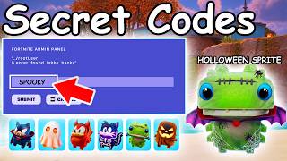 HALLOWEEN KLOMBO SPRITE ADMIN PANEL CODES in FORTNITE SEASON 4 SPRITE CODES! (New Secret Codes)