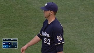 MIL@CHC: Nelson strikes out six over 6 2/3 innings