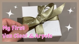 My FIRST Van Cleef & Arpels Piece | Unboxing birthday gift