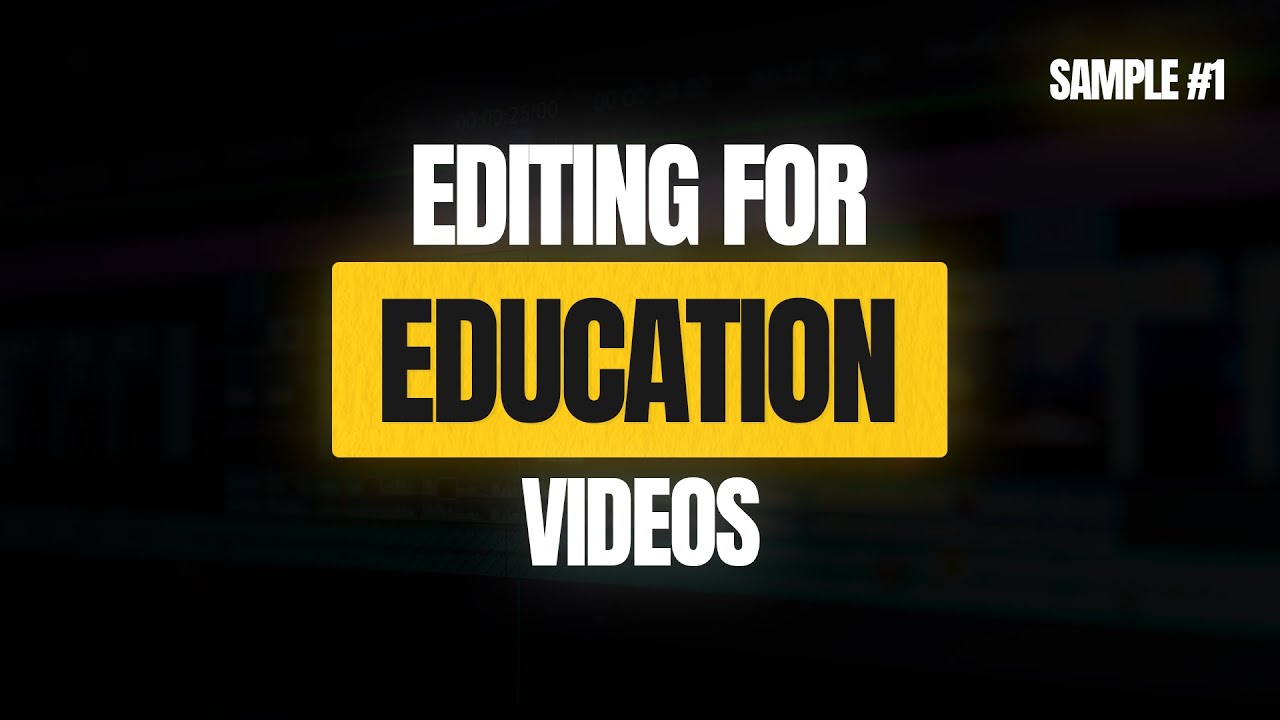 Education Editing Sample 1