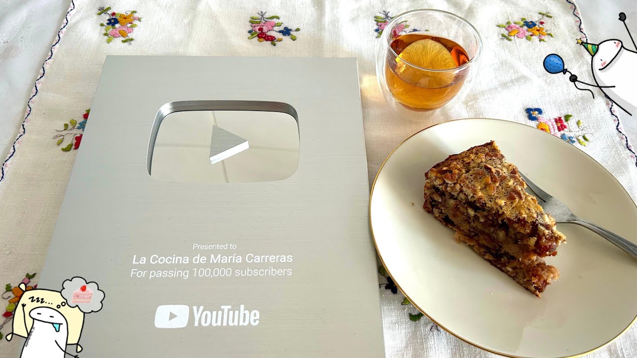 Delicioso pastel de dátil y nuez para celebrar 100K suscriptores 🥰