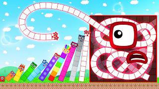 Numberblocks Snake 100 Tranforms in to the Giant Block in Maze screenshot 3