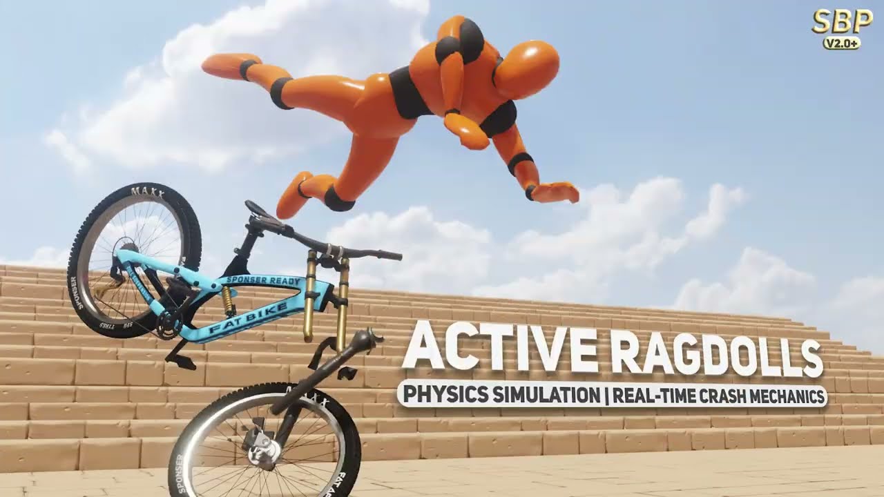 active-ragdoll-simulation-simple-bicycle-physics-unity-youtube