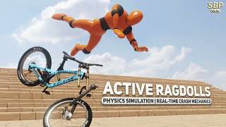 Active Ragdoll Simulation - Simple Bicycle Physics [UNITY] screenshot 2