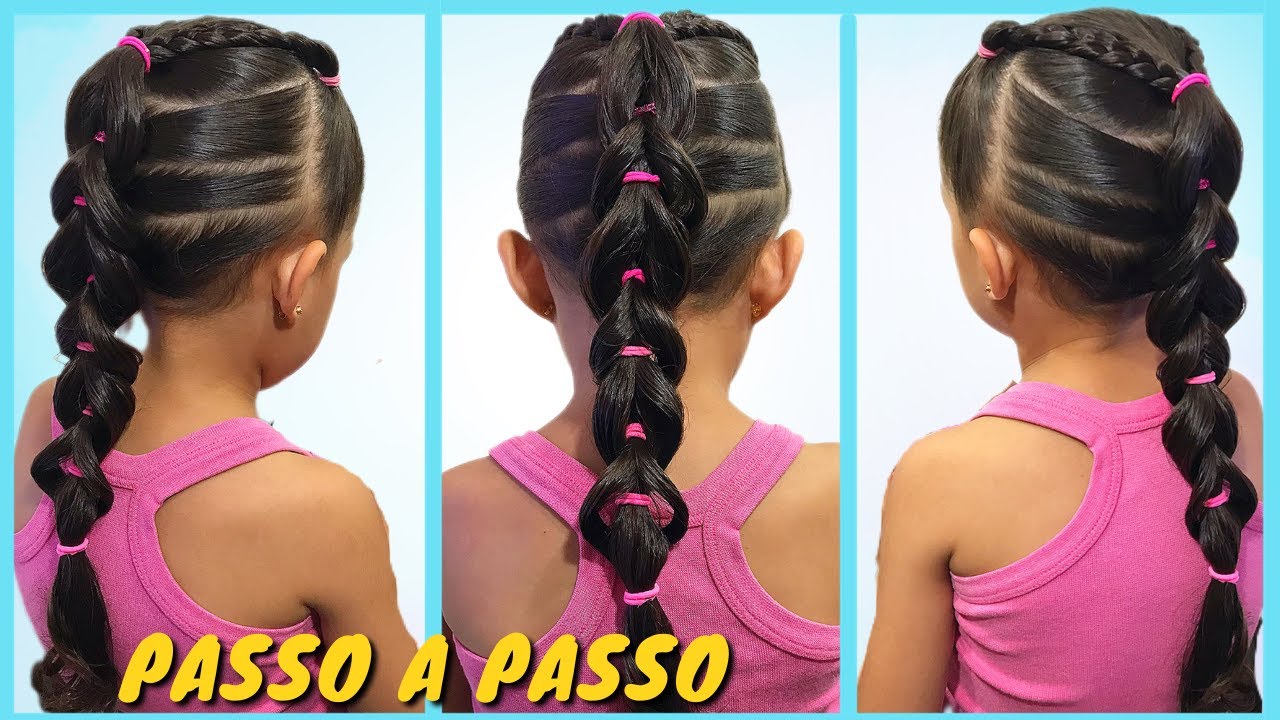 Penteado infantil fácil: como fazer um penteado de criança bonito com ...
