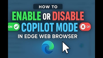 How to Enable or Disable Copilot Mode in Edge Web Browser