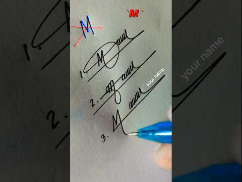 M letter signature