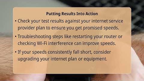 What Do Your Internet Speed Test Results Mean?