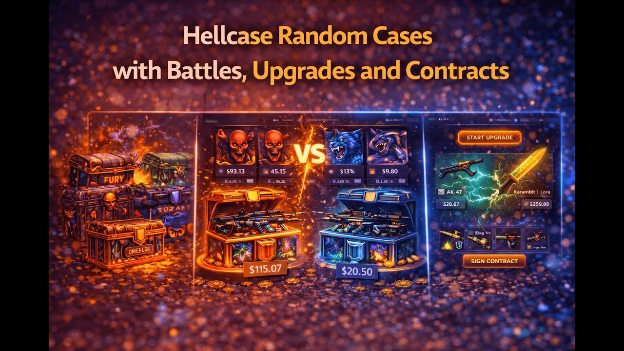 Hellcase Random Cases with Battles, Upgrades and Contracts USE MY CODE ...