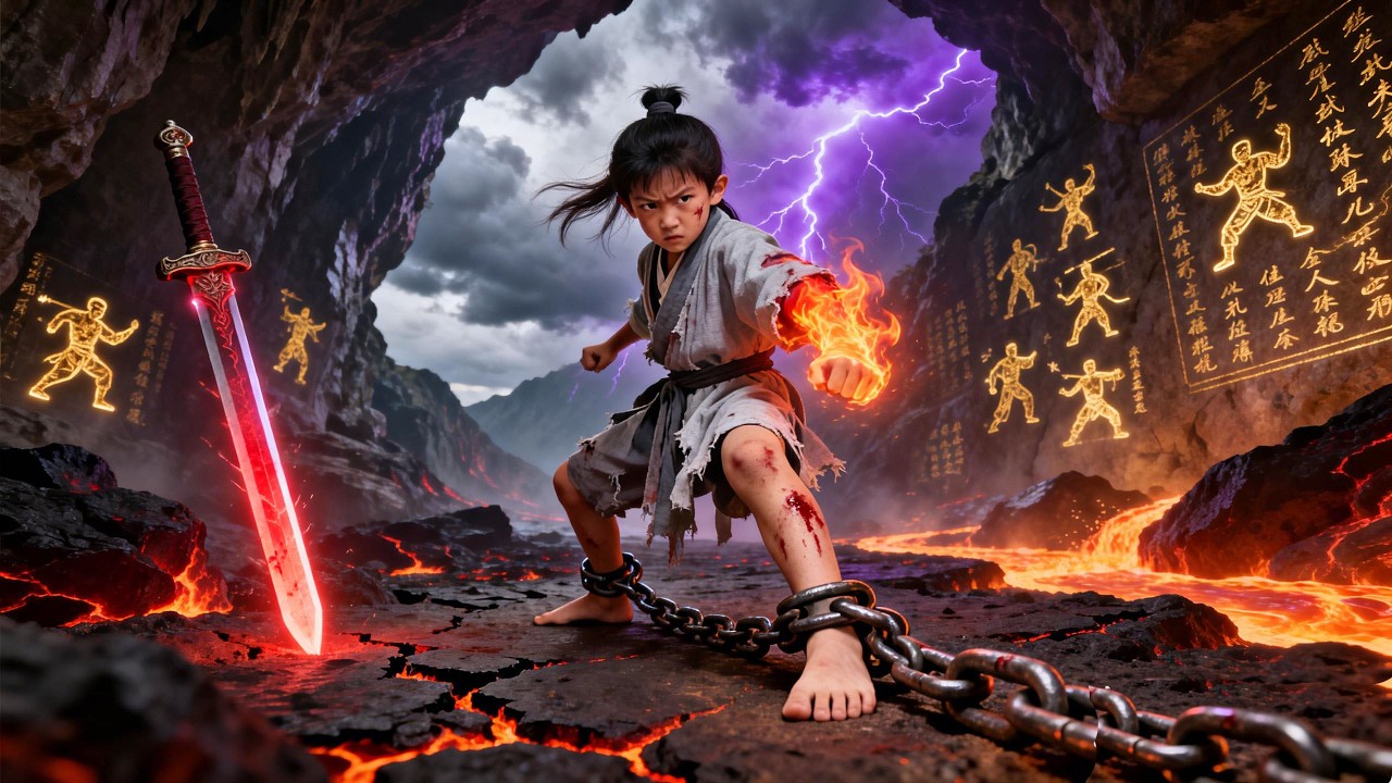 少年被封山洞沉睡十年，野丫頭誤破封印，聯手稱霸武林！丨Donnie丨功夫丨動作#武俠 #熱門 #movie #中國電視劇