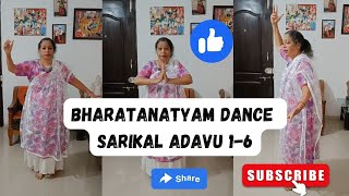 Bharatanatyam dance steps || Sarikal Adavu 1-6 || Bharatanatyam #bharatanatyam