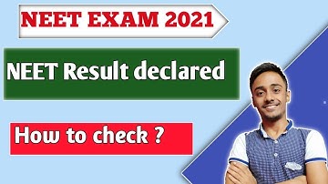 NEET 2021 Result declared🔥 || Where to check ?