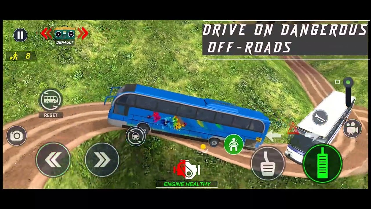 Police Bus Simulator Bus Games 2023 - Off-road Mode