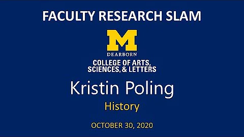 UM-Dearborn CASL Faculty Research Slam: Kristin Po...