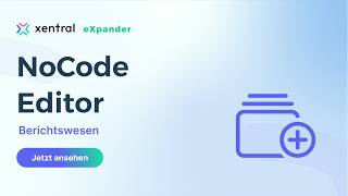NoCode Editor | Reporting in Xentral