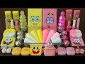 Mixing”SpongeBob VS Patrick” Makeup,parts,glitter Into Slime!Satisfying Slime Video!★ASMR★