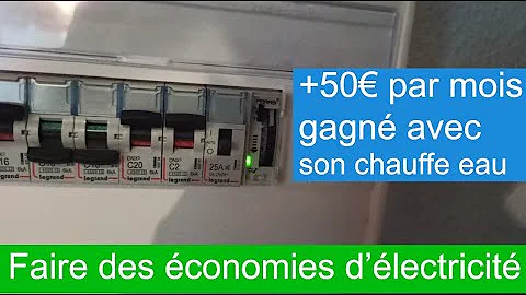 Comment économiser électricité avec chauffe-eau ?