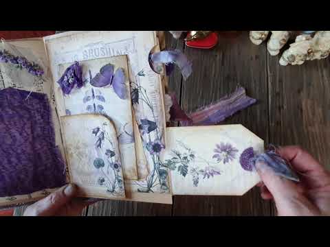 Shabby Purple junk journal - YouTube