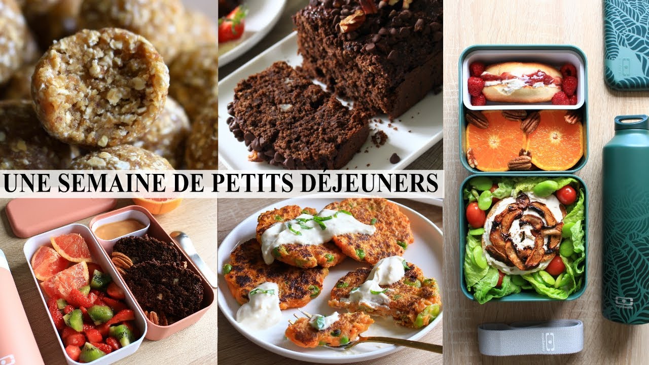 Une Semaine de Petits Déjeuners | Vegan, Spécial Lunch Box