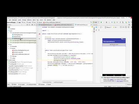android tutorial for beginners 23 Notification light