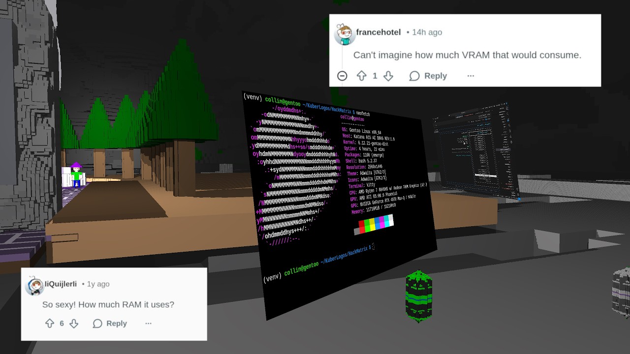 How resource hungry is HackMatrix 3d Linux? - YouTube