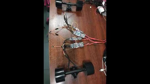 4 VESC +hub motor for electric skateboard