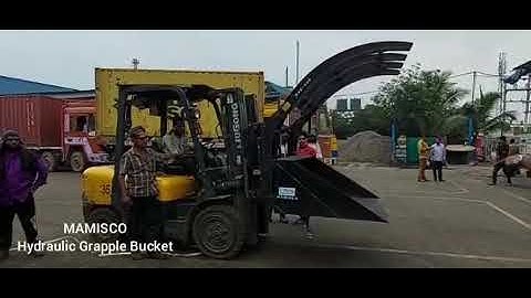 MAMISCO Hydraulic Grapple Bucket Attachment