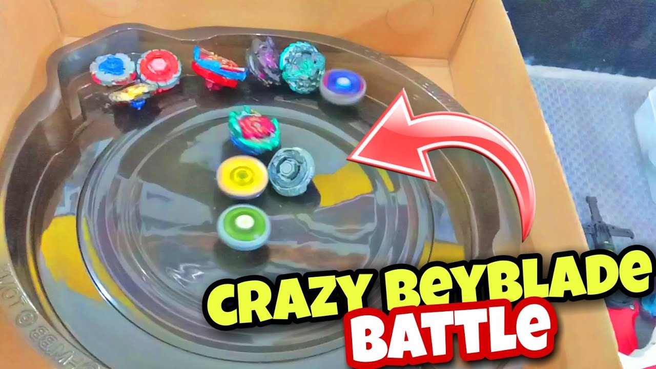 crazy beyblade battle in real life YouTube