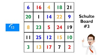Schulte Board #3 - Train your Brain screenshot 4