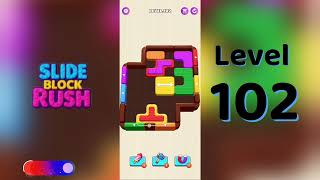 Slide Block Rush Level 102 Walkthrough 🧩 | SolutionGuruji 🎮